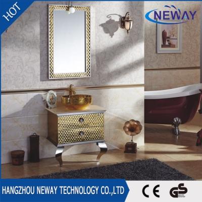 China Environmental Friendly Classic Design Stainless Steel Storage Vanity Cabinet for sale