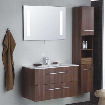 China Industrial Wall Mounted Modern Home Melamine LED Mirror Waterproof Bathroom Cabinet for sale