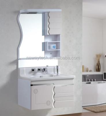 China Environmental Friendly Wholesale PVC Wall Mounted Hanging Bathroom Cabinets for sale