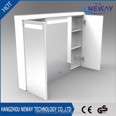 China Environmental Friendly Hot Sale LED Lighting Design Bathroom Mirror Cabinet With Light for sale