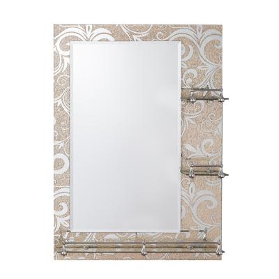 China WALL bathroom mirror with glass shelf large decorative wall mirror wholesale for sale