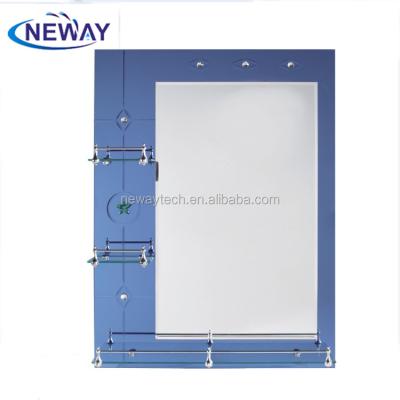 China Bright high quality clear with shelf design sliver washbasin mirror for sale