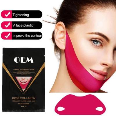 China 2021 Wholesale Private Label Face Anti Aging Skin Care Moisturizer Whitening Face Chin Lift Mask, Lifting Mask for sale