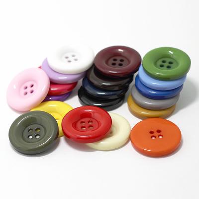 China Viable hot sale for wholesale resin buttons candy dyeing new 4 holes around buttons for sale