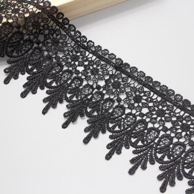 China Viable Hot Selling Good Quality Embroidery Garment Accessories Trim To Lace Multicolor Embroidered Polyester Lace Trim for sale