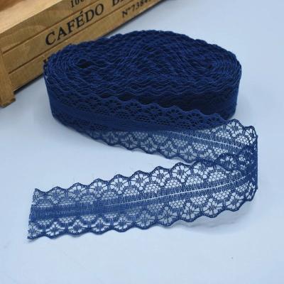 China Sustainable Beautiful Design Customized Products Silk Guipure Lace Trim Fabric Garment Trimming Lace for sale