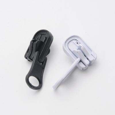 China Simple And Convenient Plastic Zipper Puller Resin Puller Nickel Free Adjustable Slider Design for sale