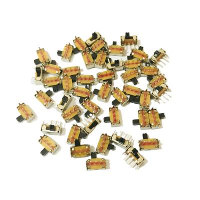 China 2 Pin Slide Switch Horizontal Grade 3 Low Current For PCB Board Toy Power Switch SK12D11 for sale