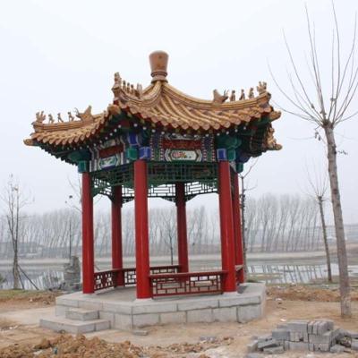 China Paviljoen 2.8m Traditionele Tempel Chinese Houten Gazebo van de pagode Chinees Stijl Te koop