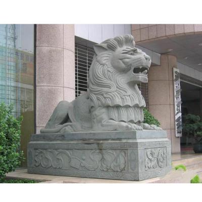 Κίνα Outdoor Decorative Sitting Granite Marble Lion Sculpture Customized προς πώληση