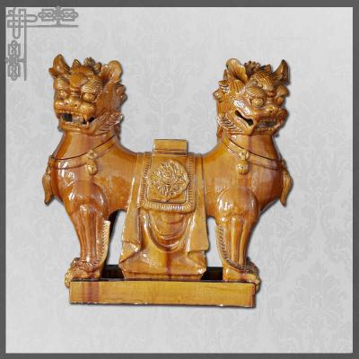 China Customizable Chinese  Roof Animals Lion Yin And Yang Fengshui Function Ornament à venda