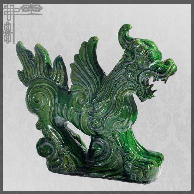 China SGS Garden Building Chinese Kylin Ornament Chinese Porcelain Figures Waterproofing zu verkaufen