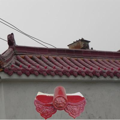 中国 Chinese Architectural Antique Glazed Clay Roof Tiles Ceramic Material Handcraft 販売のため