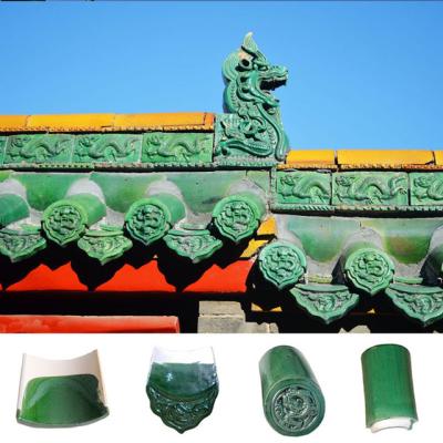 China Decoration Celadon Chinese Temple Roof Tiles Soundproof zu verkaufen