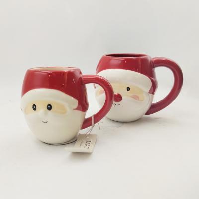 China Cute Custom Cerâmica Animais 3D Face Beagles Mão Pintada Novidade Copo de Café Para Regalo Casa Restaurante à venda