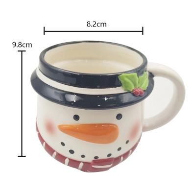 中国 カスタマイズされた陶器 クリスマスカップ 輝く仕上げとカラフルなデザイン 販売のため