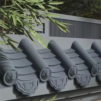 中国 Traditional Temple Roofs Antique Chinese Unglazed Grey Clay Roof Tile 販売のため