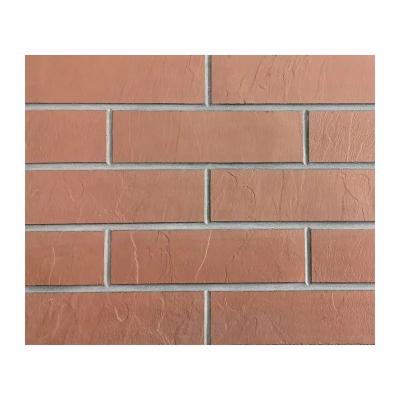 China Fast Install Brick Veneer MCM Antique Red Facing Brick Hotel Decorative Exterior Wall Flexible Combined Ceramic Tile for sale