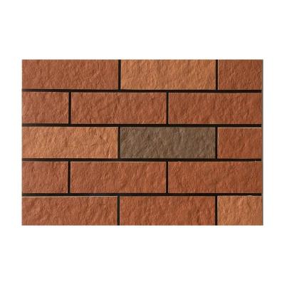 China Classic Brown Brick Look Flexible Soft Stone Wall Tile For School Exterior Wall Decoration 3mm Thin Fireproof MCM Stone for sale