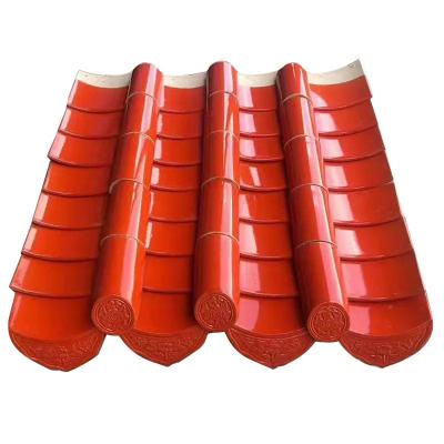 China Antique Glazed Chinese Temple Roof Tile Ceramic Material Cultural Preservation Project for sale