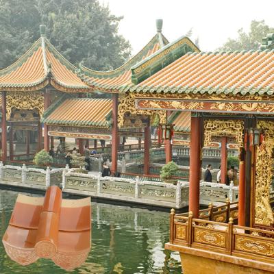 Chine Carreaux de toit de temple chinois en terre cuite classique Variété de tailles et de couleurs à vendre