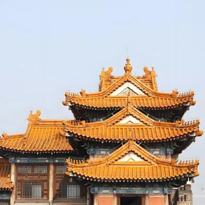 Chine Décoration de toits de toits de tuiles de temples chinois Matériau de construction de l'architecture impériale antique à vendre