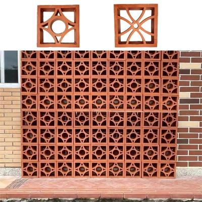 China Hollow Clay Blocks Bloque Breeze Cement Brick Decoration Fence for sale