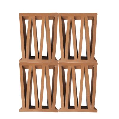 China Terracotta Breeze Block Mold M Shape Wall Panel Interior Decorative Fire Bricks For Exterior Perforated Decoration Design for sale