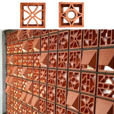 China Terracotta holle baksteen voor decoratieve wandpanelen in hotel- en schoolgebouwen Te koop