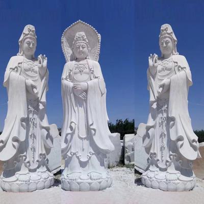 China Standbeeld 2m het Marmeren Beeldhouwwerk Figues van de Guanyin Oud Chinees Steen van China Te koop