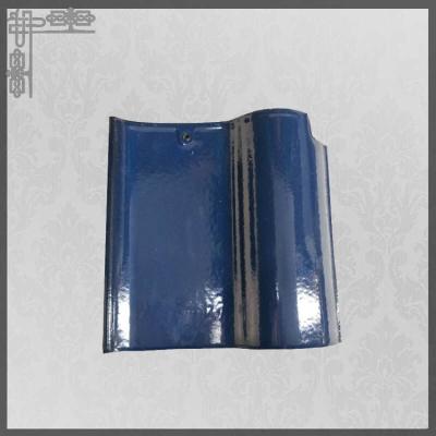 China Tejado español azul brillante Ridge Tiles de la terracota de las tejas de tejado de la terracota 220m m en venta