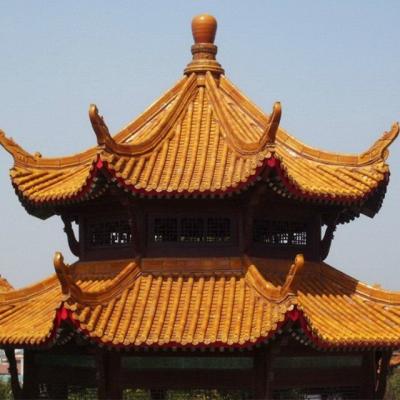 Cina Pianura lustrata cinese del gazebo delle mattonelle di tetto del giardino tradizionale decorativa in vendita