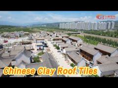 Traditional Chinese Clay Roof Tiles Fireproof Easy Install For Courtyard