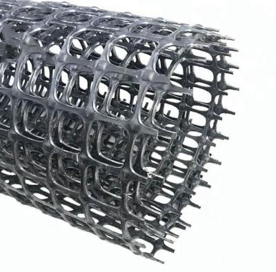 Китай Stretchy черная двухосная ткань Geogrid и Geotextile для дорог минируя подкрепление продается