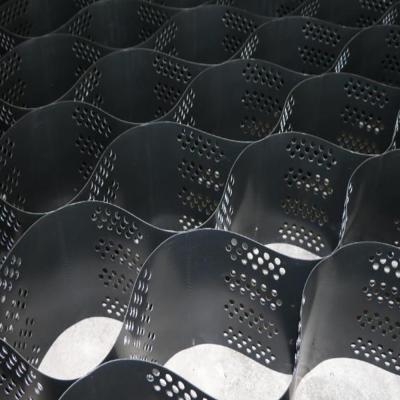 China ASTM Standard Textured Smooth Surface Plastic Slope Protection Geocell HDPE Geocell Gravel Grid 50mm for sale