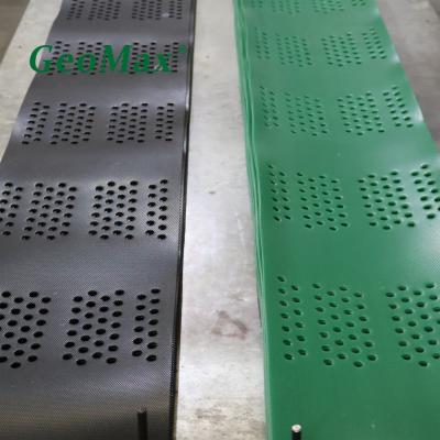 China Green HDPE Geocell 100mm Height 445mm Welding Space For Parking Lot Highway Driveway Construction Heavy Industrial for sale