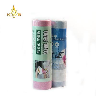 China Sustainable Coconut Shell Nonwoven Felt Oil-Absorbing / De-Oiling Wipe Cloth for sale