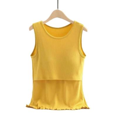 China T Shirt Diaper Vest Breathable Comfortable Sleeveless Breastfeeding Clothes Maternity Nursing Top for sale