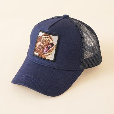 China Gorras COMMON Hat Heat Press Embroidery Fashion Trucker Animal Sports Baseball Hat for sale