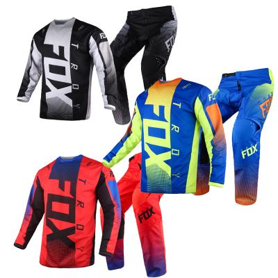 China OEM 180 Oktiv CHILD Anti-UV Red Jersey Pant Motocross Motorcycle Combo Bike Riding CAD ATV UTV MTB Gear Set for sale