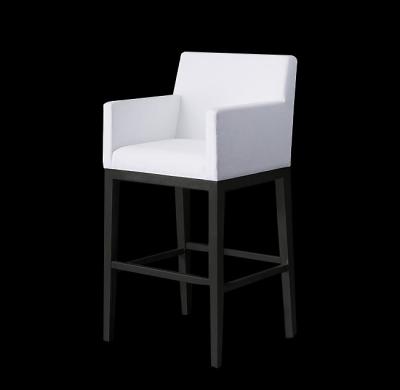 China Luxury Modern Steel Italian Fabric Sunwe Metal Barstool Stool Leather Metal Bar Stool High Chair for Bar Table for sale