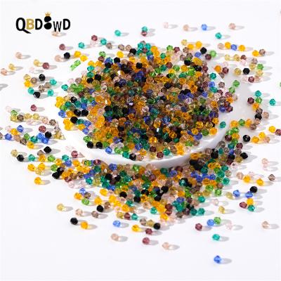 China Crystal OEM / ODM 4 Mm Faceted Crystal Beads Seed Beads Glass Beads For DIY Jewelry Making for sale