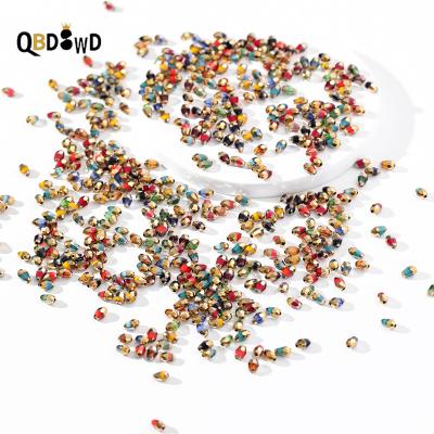 China OEM/ODM 4*6mm Crystal Beads Seed Beads Water Drop Stained Glass Beads For DIY Jewelry Making for sale