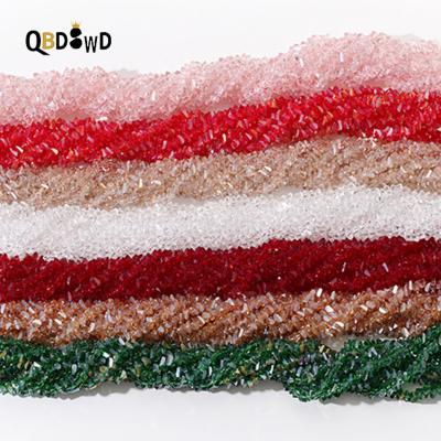 China Crystal Wholesale 4/6 Colorful Triangular Glass Bead Faceted Seed Beads Special Shaped Crystal Beads For DIY Jewelry Making for sale