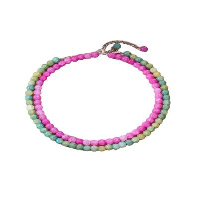 China New Arrival Fashion Durable Premium Colored Natural Stone Beads Necklace for sale