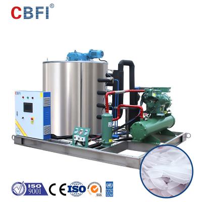 China 10 industriales Ton Flake Ice Machine Water refrescado para el enfriamiento directo de la comida en venta