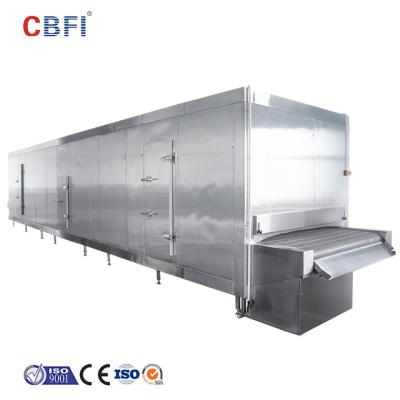 China Llave de comercialización de encargo congelada del equipo de refrigeración de la conservación en cámara frigorífica de la corrosión por el frío de ráfaga 1000KG/H en venta