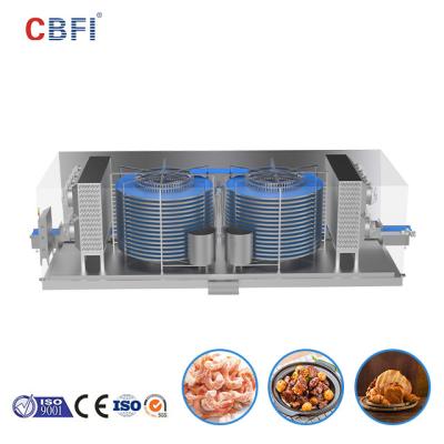 Cina CBFI Individual Quick IQF Congelatore a doppia spirale per la linea di lavorazione del pesce in vendita