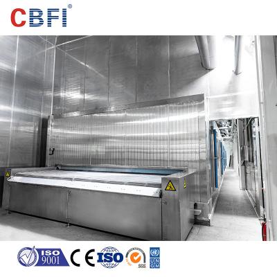 China Iqf Quick Tunnel Freezer Koelapparatuur voor Lotusnoten Groenten Knuffels Vleesballen Bevriezen Te koop