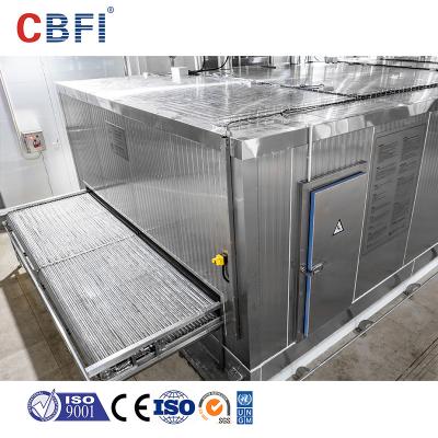 China Volledig modulaire snelle en volledige impingement tunnel vriezer met roestvrijstalen structuur Te koop